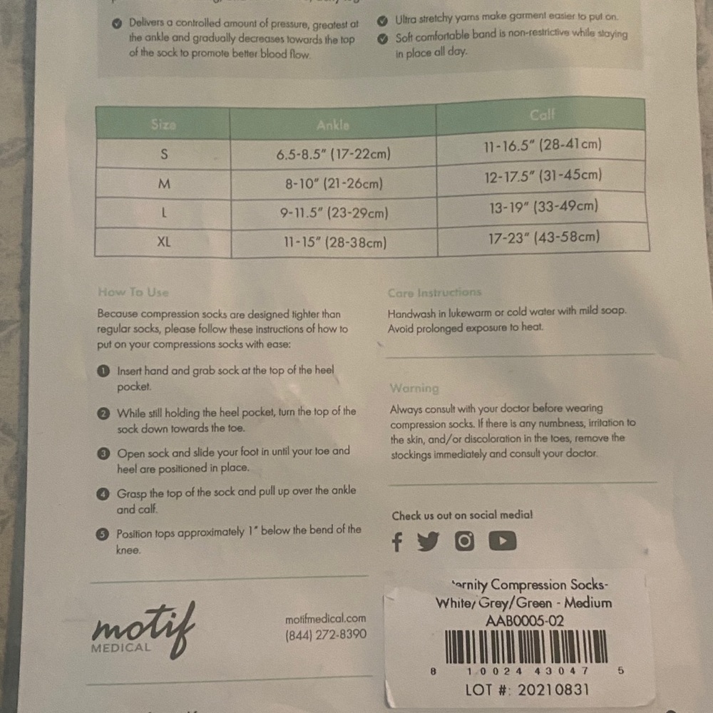 Maternity compression socks - Picture 2 of 4